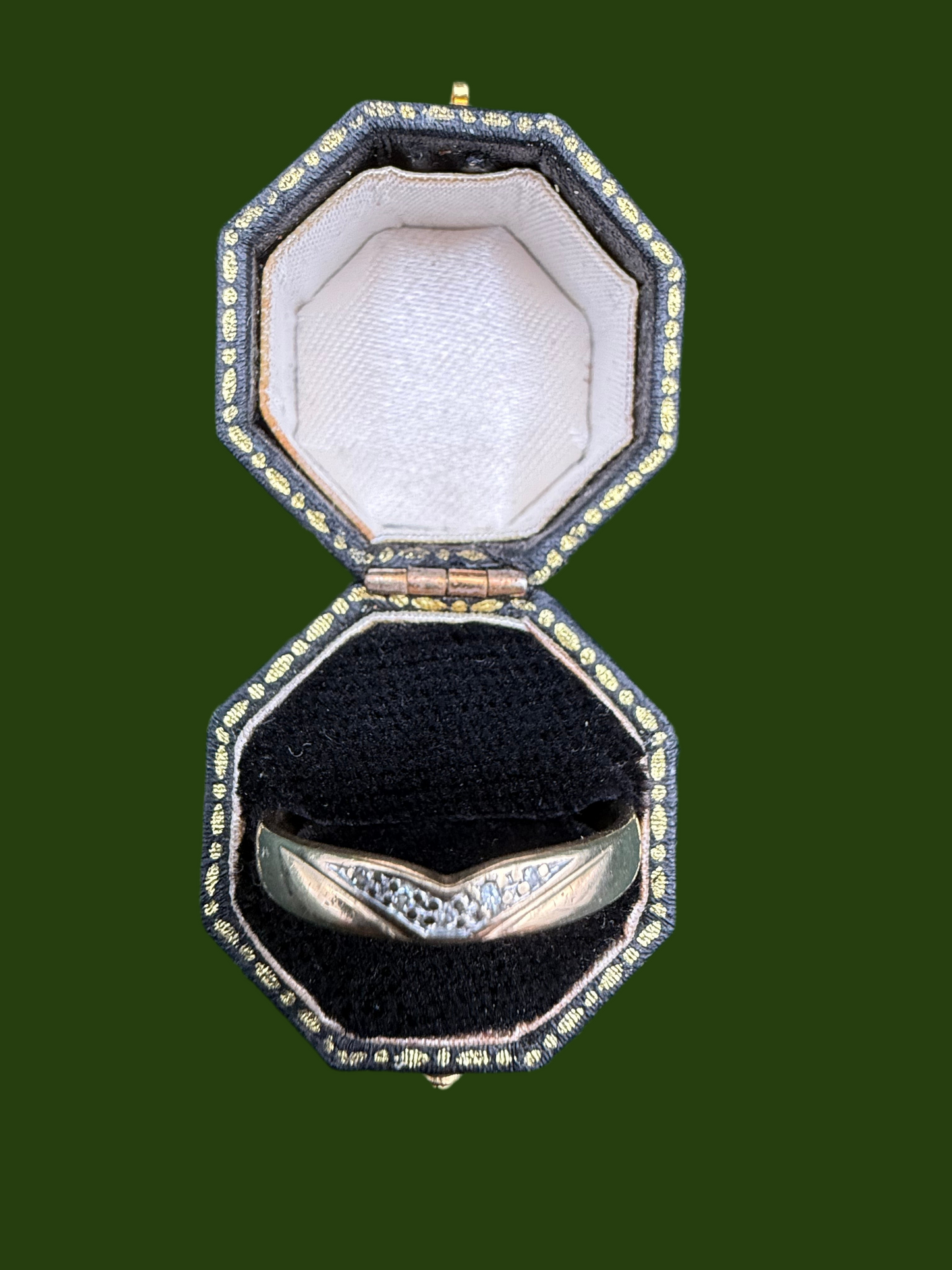 9ct gold diamond band rings