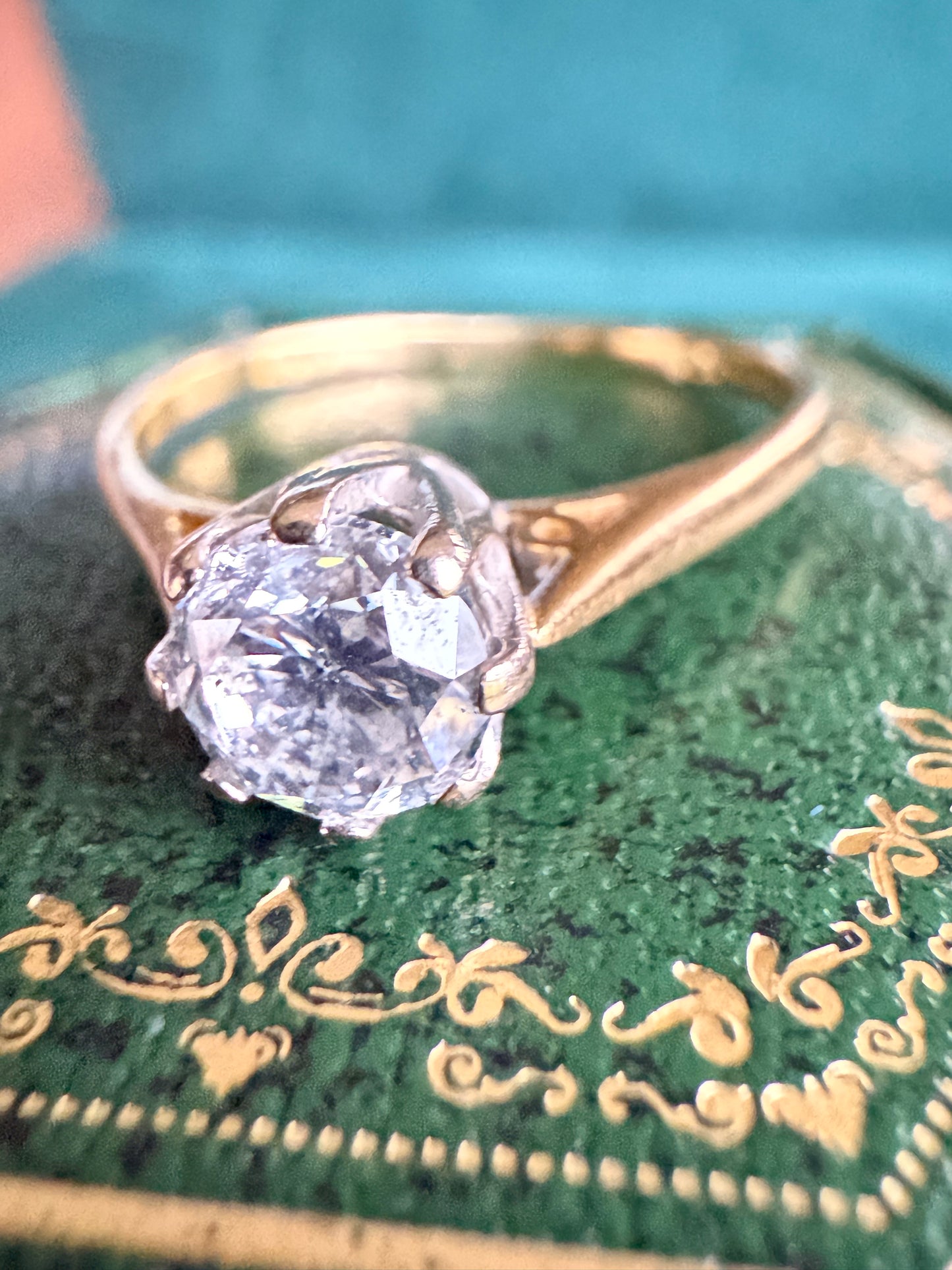 18ct gold brilliant cut diamond solitaire ring 0.75ct