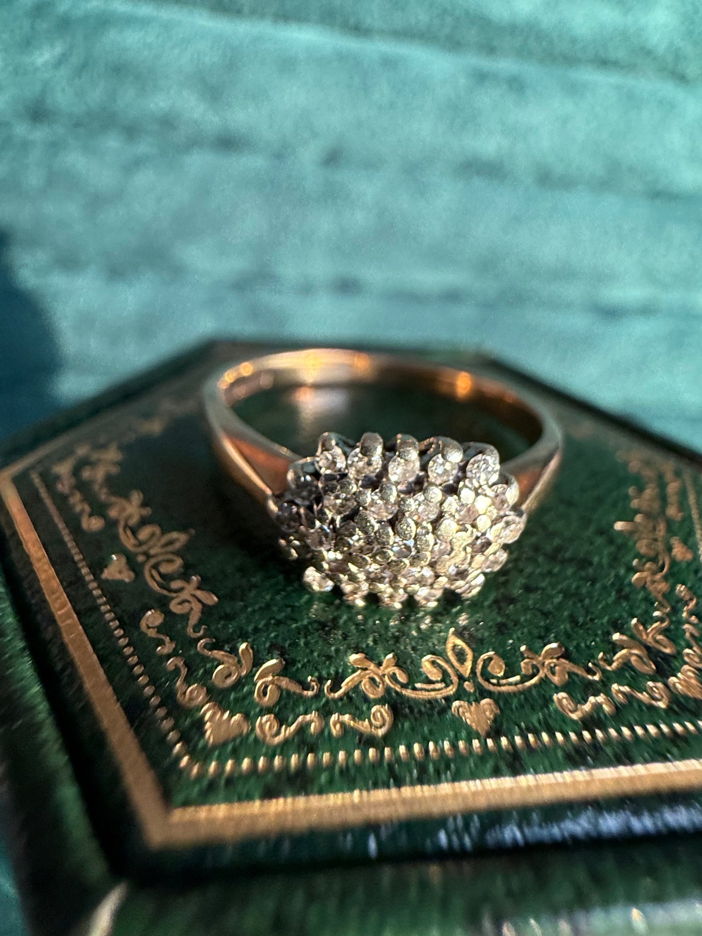 9ct gold diamond ring