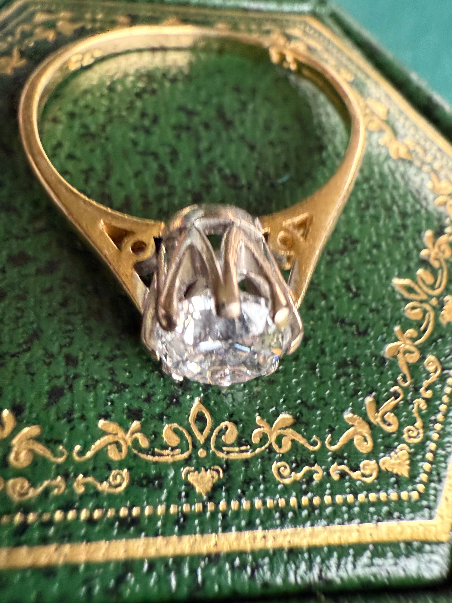 18ct gold brilliant cut diamond solitaire ring 0.75ct