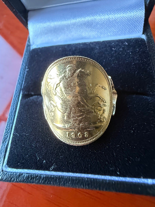 Half sovereign ring
