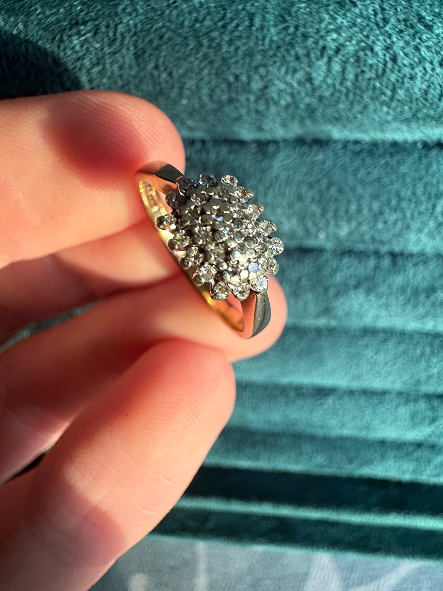 9ct gold diamond ring