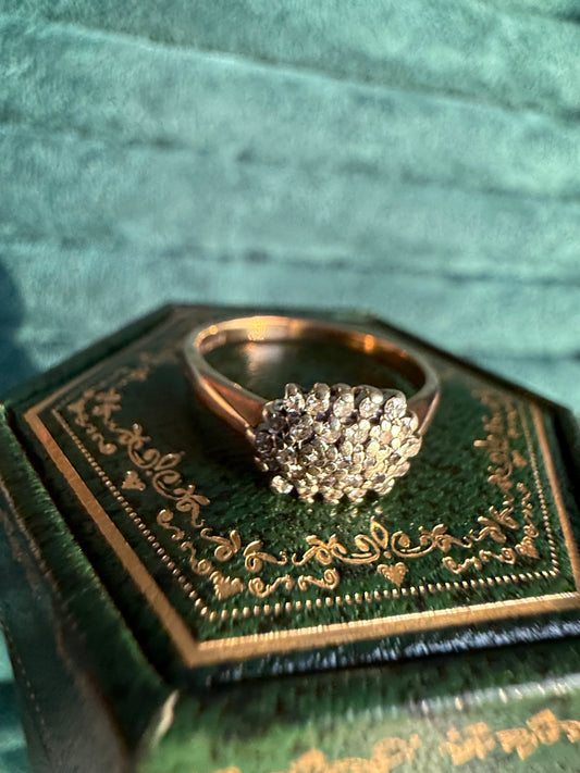 9ct gold diamond ring