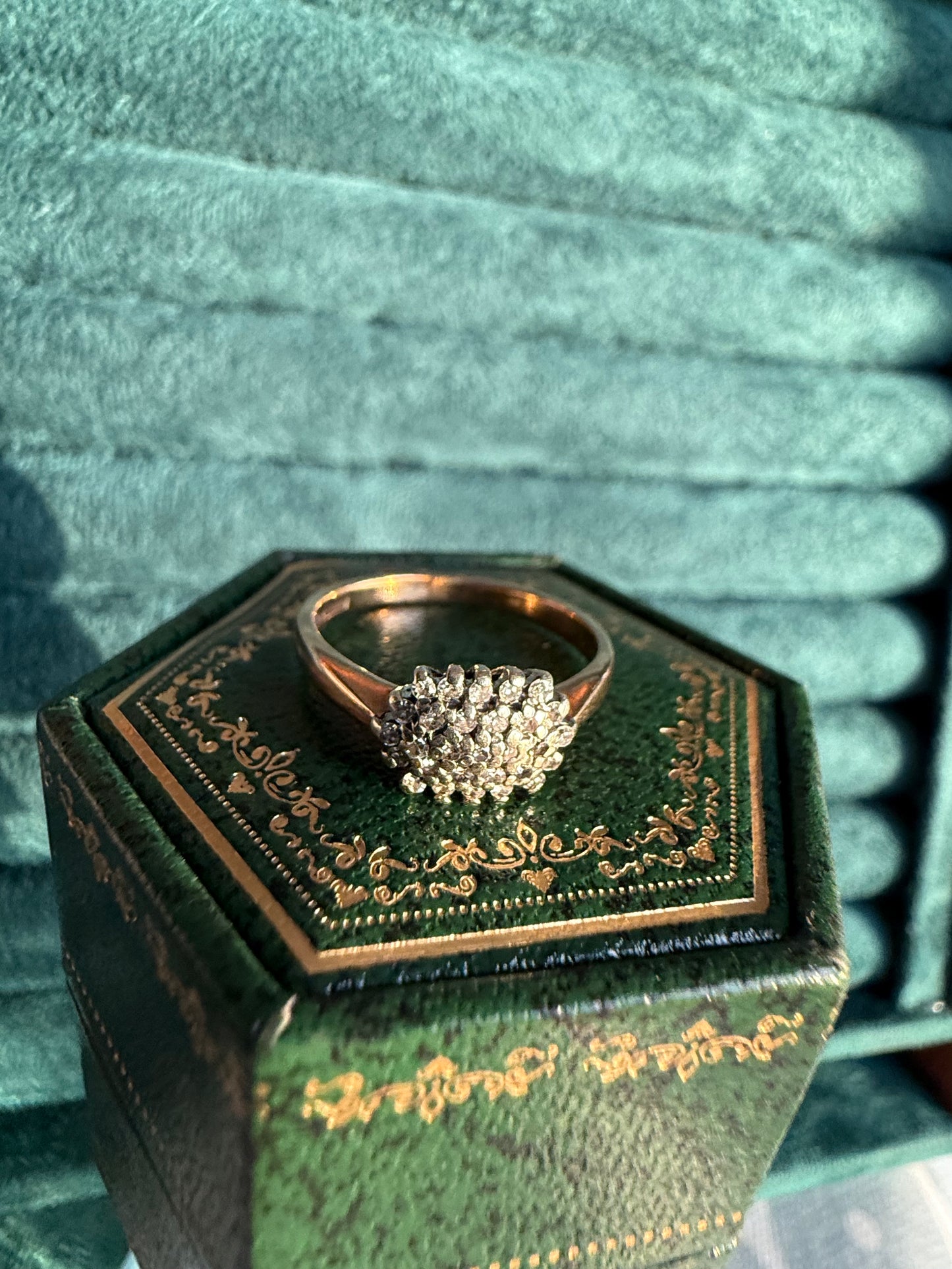 9ct gold diamond ring